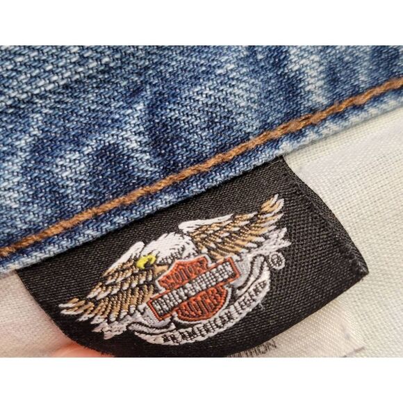 Harley-Davidson Light Blue Straight Men Jeans - Picture 2 of 15